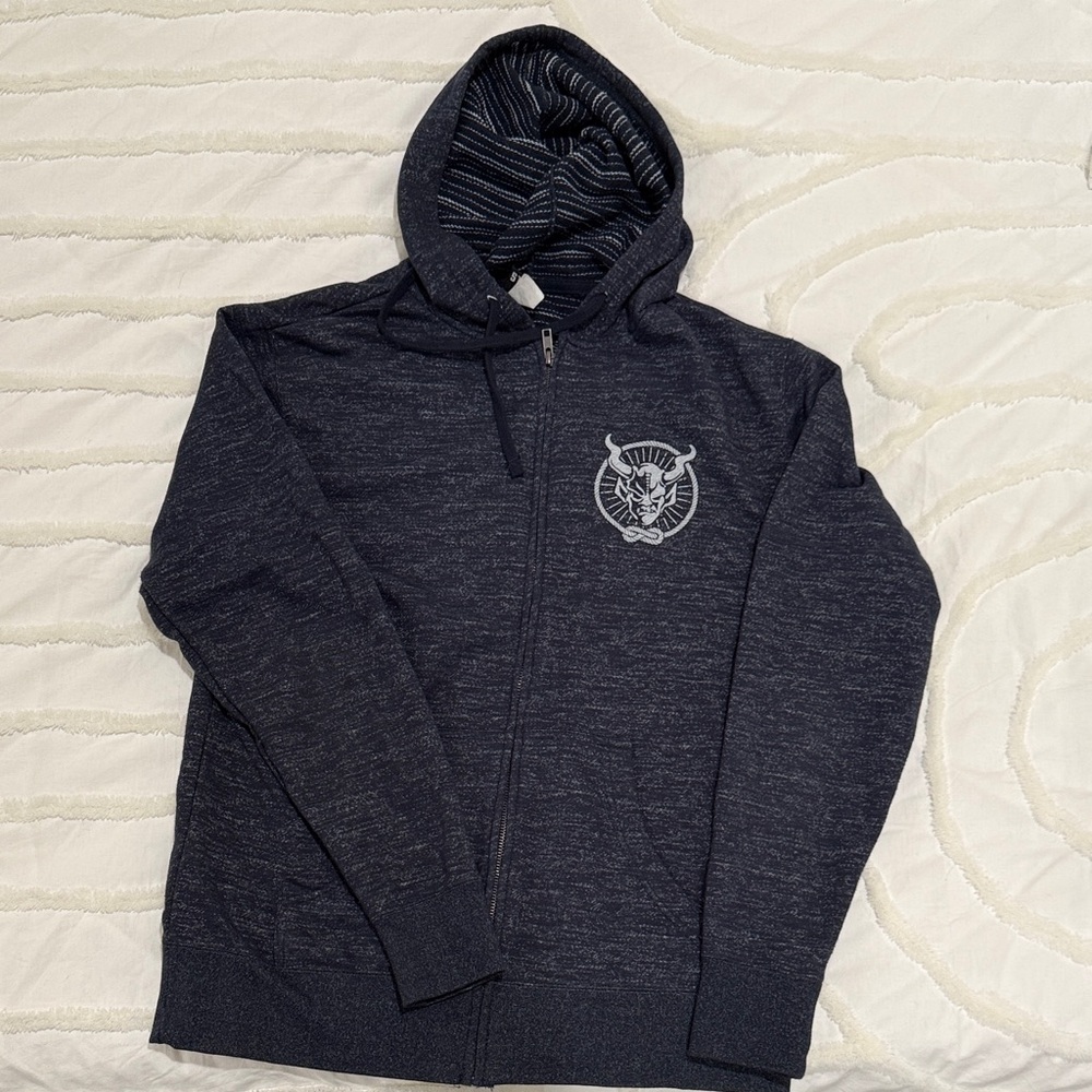 Men's Stone Brewing Navy Blue Hooded Sweater
